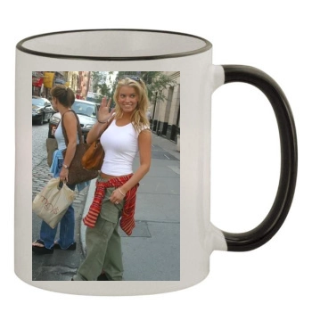 Jessica Simpson 11oz Colored Rim & Handle Mug