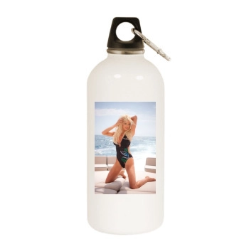 Victoria Silvstedt White Water Bottle With Carabiner