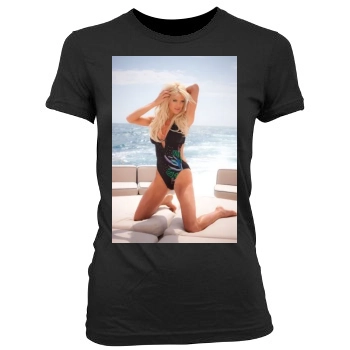 Victoria Silvstedt Women's Junior Cut Crewneck T-Shirt