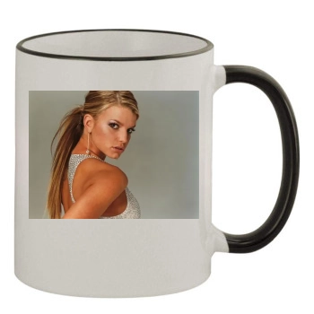 Jessica Simpson 11oz Colored Rim & Handle Mug