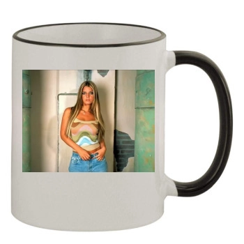 Jessica Simpson 11oz Colored Rim & Handle Mug