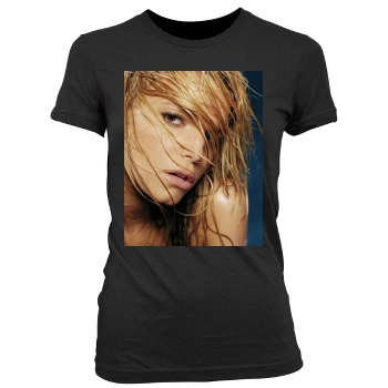 Jessica Simpson Women's Junior Cut Crewneck T-Shirt