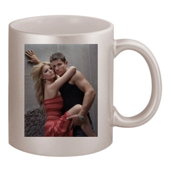 Jessica Simpson 11oz Metallic Silver Mug