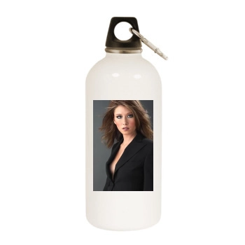 Jewel Staite White Water Bottle With Carabiner