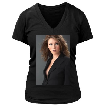 Jewel Staite Women's Deep V-Neck TShirt