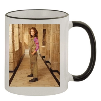 Jewel Staite 11oz Colored Rim & Handle Mug