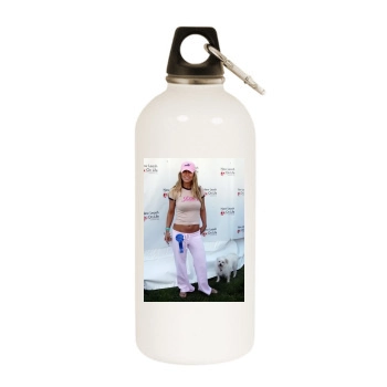 Jillian Barberie White Water Bottle With Carabiner