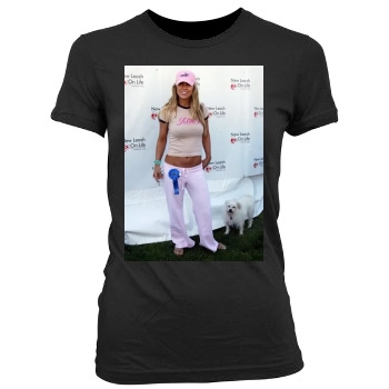 Jillian Barberie Women's Junior Cut Crewneck T-Shirt