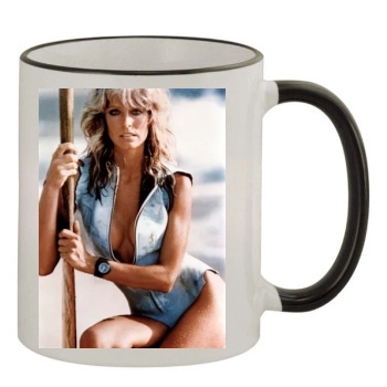 Farrah Fawcett 11oz Colored Rim & Handle Mug