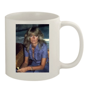 Farrah Fawcett 11oz White Mug