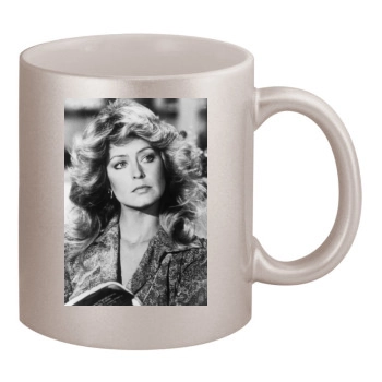 Farrah Fawcett 11oz Metallic Silver Mug