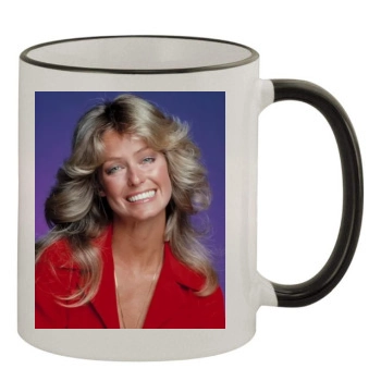 Farrah Fawcett 11oz Colored Rim & Handle Mug
