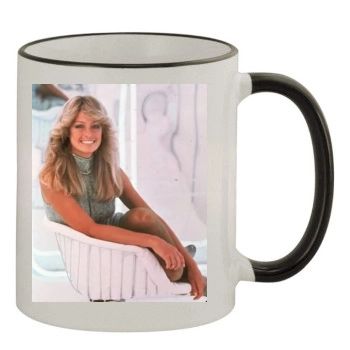 Farrah Fawcett 11oz Colored Rim & Handle Mug