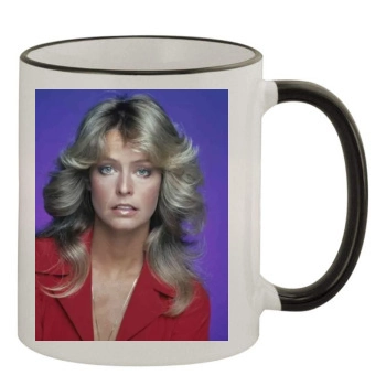 Farrah Fawcett 11oz Colored Rim & Handle Mug