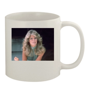 Farrah Fawcett 11oz White Mug