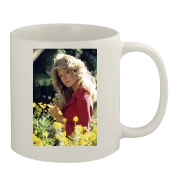 Farrah Fawcett 11oz White Mug