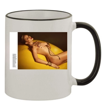 Rosie Huntington-Whiteley 11oz Colored Rim & Handle Mug