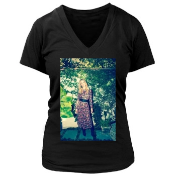 Rosie Huntington-Whiteley Women's Deep V-Neck TShirt