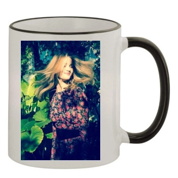 Rosie Huntington-Whiteley 11oz Colored Rim & Handle Mug