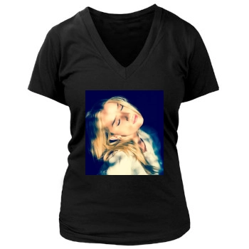 Rosie Huntington-Whiteley Women's Deep V-Neck TShirt