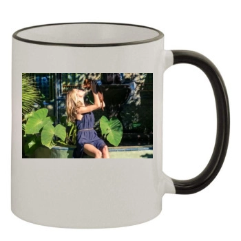 Rosie Huntington-Whiteley 11oz Colored Rim & Handle Mug