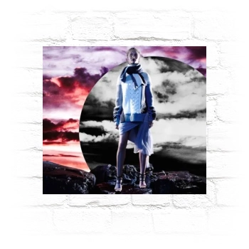 Rosie Huntington-Whiteley Metal Wall Art