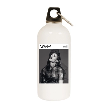 Rosie Huntington-Whiteley White Water Bottle With Carabiner