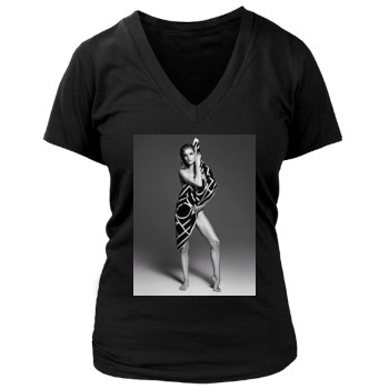 Rosie Huntington-Whiteley Women's Deep V-Neck TShirt