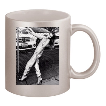 Rosie Huntington-Whiteley 11oz Metallic Silver Mug