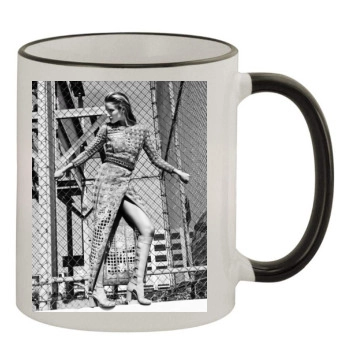 Rosie Huntington-Whiteley 11oz Colored Rim & Handle Mug