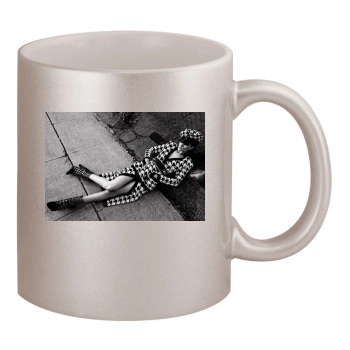 Rosie Huntington-Whiteley 11oz Metallic Silver Mug