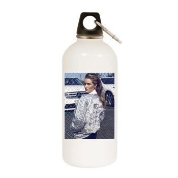 Rosie Huntington-Whiteley White Water Bottle With Carabiner