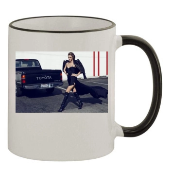 Rosie Huntington-Whiteley 11oz Colored Rim & Handle Mug