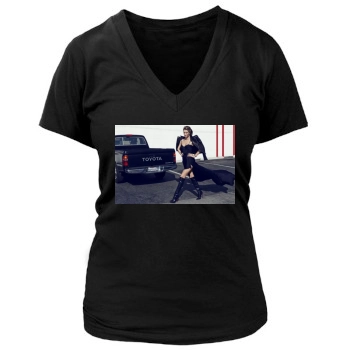 Rosie Huntington-Whiteley Women's Deep V-Neck TShirt