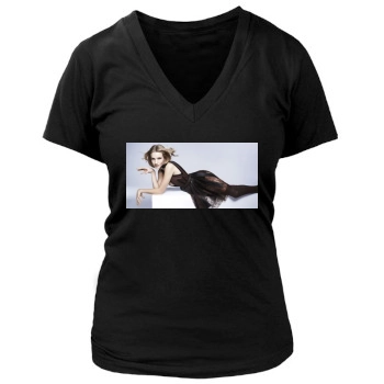 Rosie Huntington-Whiteley Women's Deep V-Neck TShirt