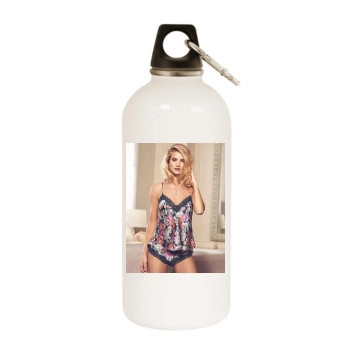 Rosie Huntington-Whiteley White Water Bottle With Carabiner