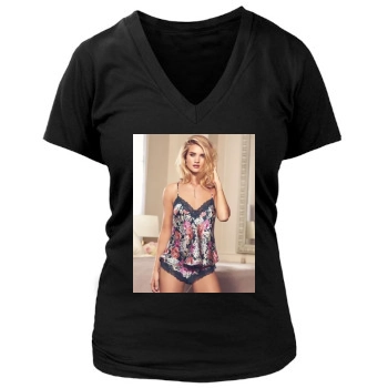 Rosie Huntington-Whiteley Women's Deep V-Neck TShirt