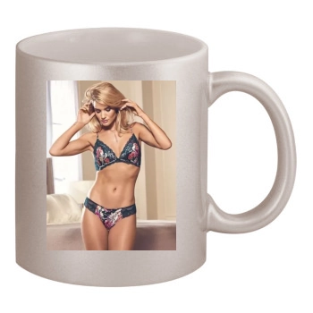 Rosie Huntington-Whiteley 11oz Metallic Silver Mug