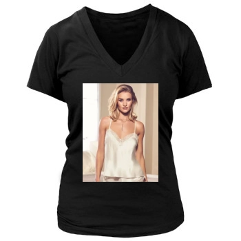 Rosie Huntington-Whiteley Women's Deep V-Neck TShirt