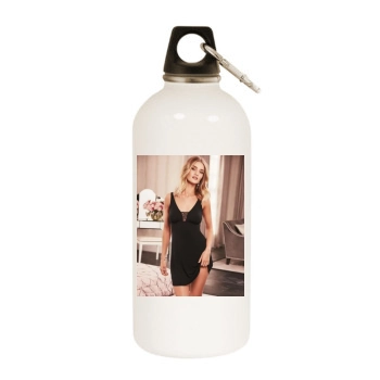 Rosie Huntington-Whiteley White Water Bottle With Carabiner