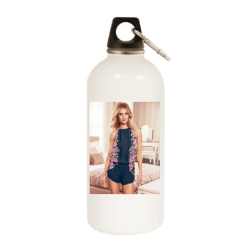 Rosie Huntington-Whiteley White Water Bottle With Carabiner