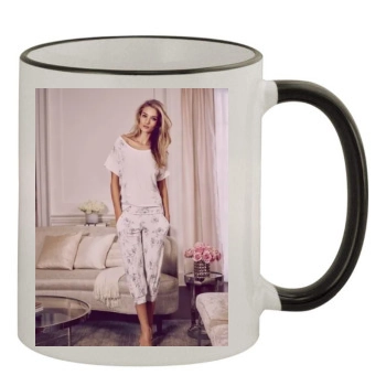 Rosie Huntington-Whiteley 11oz Colored Rim & Handle Mug