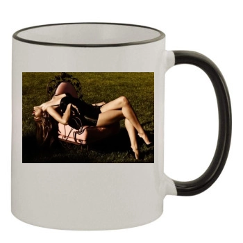 Rosie Huntington-Whiteley 11oz Colored Rim & Handle Mug