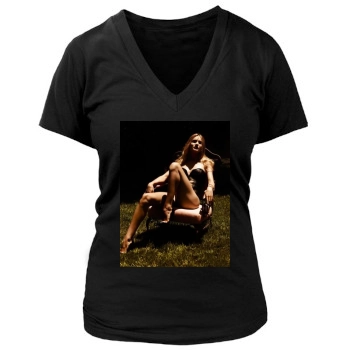 Rosie Huntington-Whiteley Women's Deep V-Neck TShirt