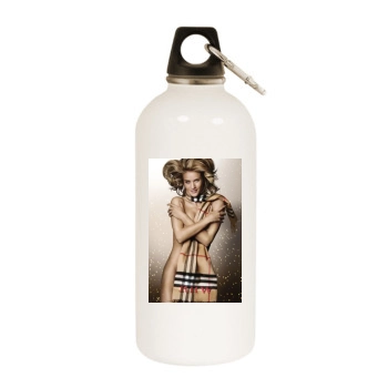 Rosie Huntington-Whiteley White Water Bottle With Carabiner