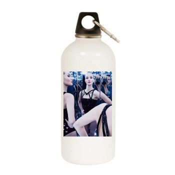 Rosie Huntington-Whiteley White Water Bottle With Carabiner