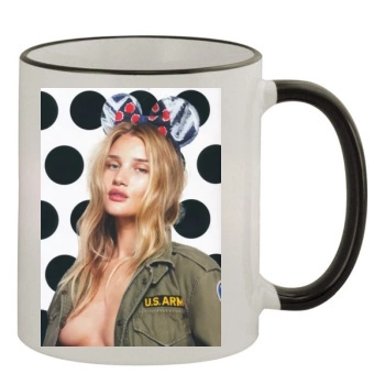 Rosie Huntington-Whiteley 11oz Colored Rim & Handle Mug