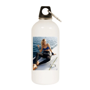 Rosie Huntington-Whiteley White Water Bottle With Carabiner