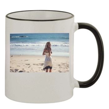 Rosie Huntington-Whiteley 11oz Colored Rim & Handle Mug