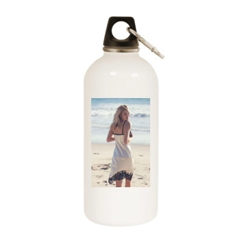 Rosie Huntington-Whiteley White Water Bottle With Carabiner